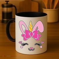Cute Easter Bunny Unicorn Magical Coffee Mug thumb 4