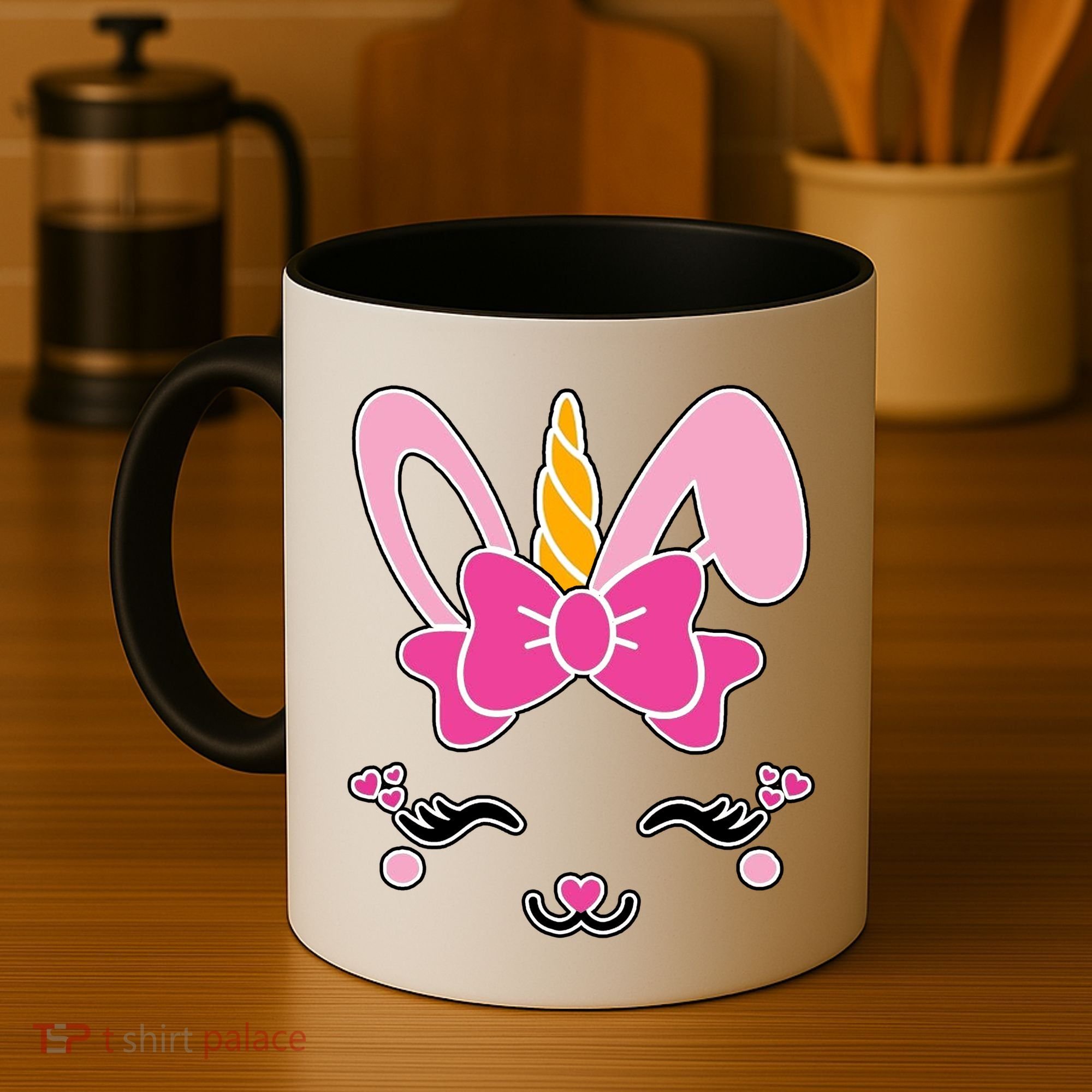 Cute Easter Bunny Unicorn Magical Coffee Mug