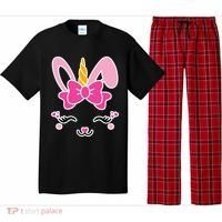 Cute Easter Bunny Unicorn Magical Pajama Set thumb 0