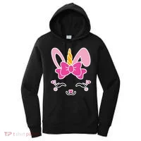 Cute Easter Bunny Unicorn Magical Women's Hoodie thumb 0