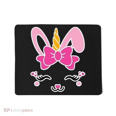 Cute Easter Bunny Unicorn Magical Mousepad