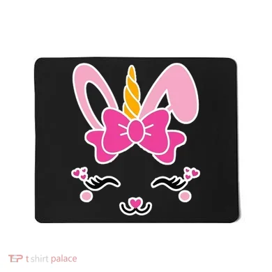 Cute Easter Bunny Unicorn Magical Mousepad