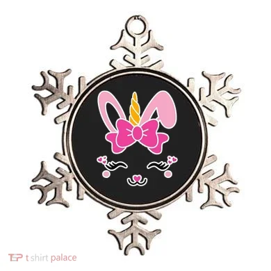 Cute Easter Bunny Unicorn Magical Ornament
