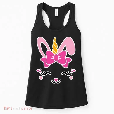 Cute Easter Bunny Unicorn Magical Women's Tank Top