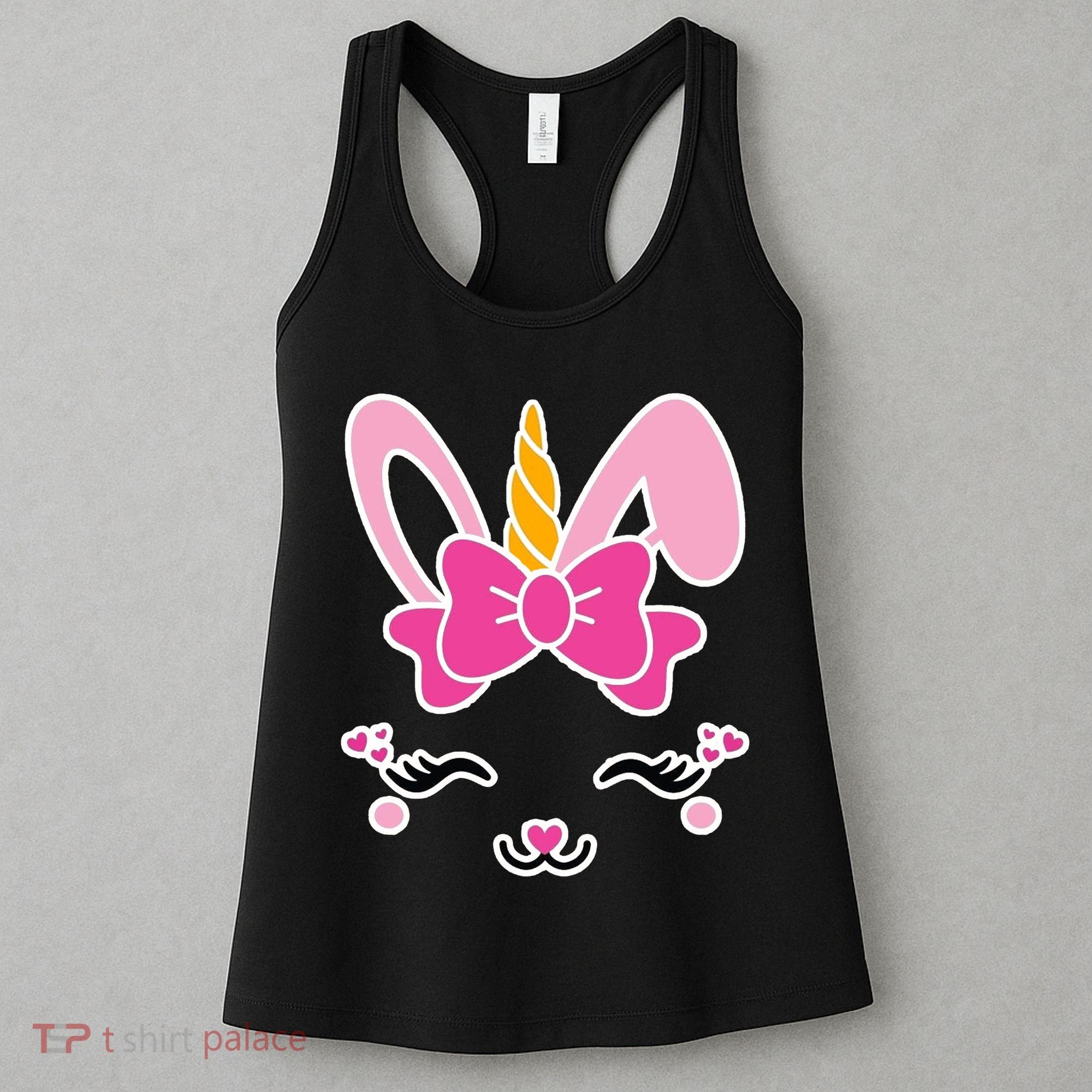 Cute Easter Bunny Unicorn Magical Women's Tank Top
