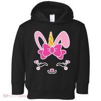 Cute Easter Bunny Unicorn Magical Toddler Hoodie thumb 0