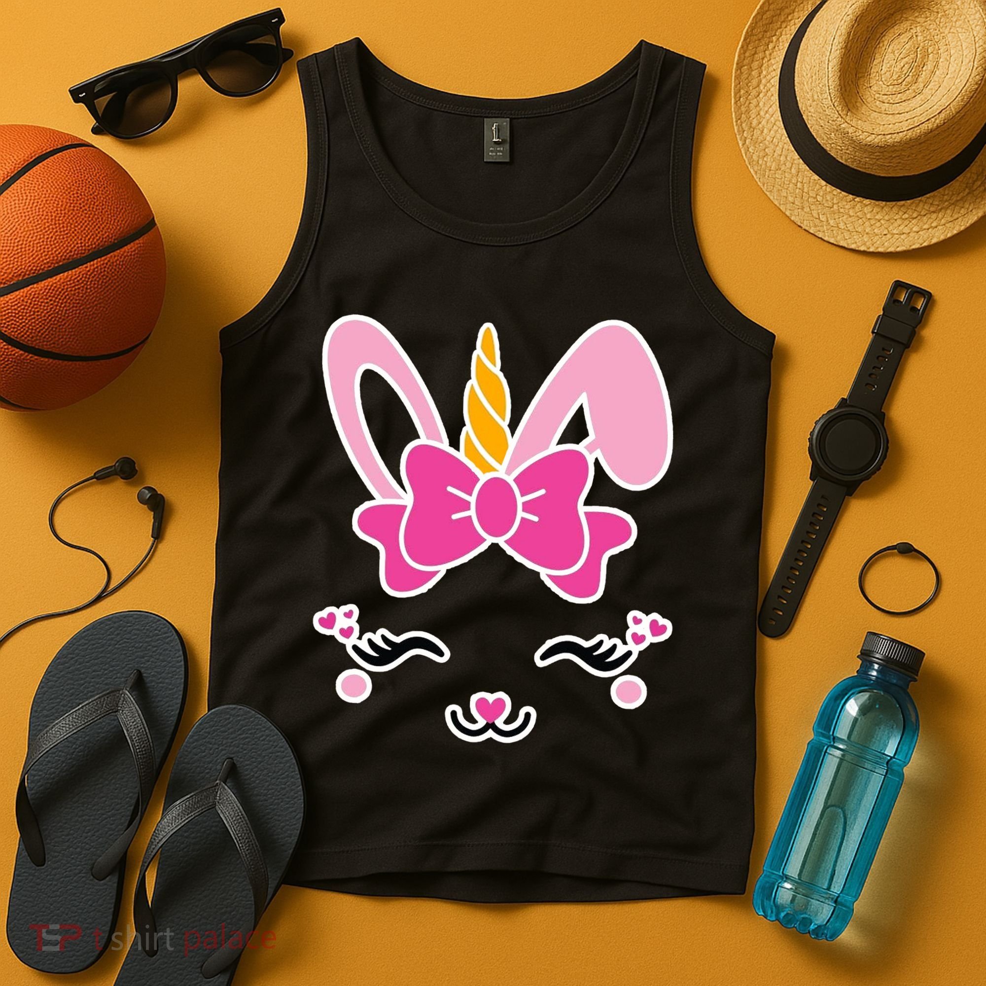 Cute Easter Bunny Unicorn Magical Tank Top