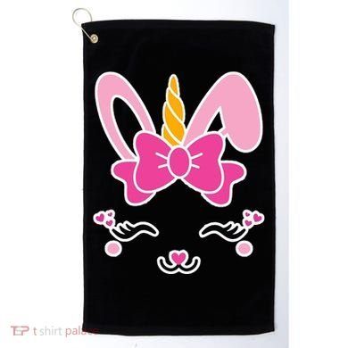 Cute Easter Bunny Unicorn Magical Golf Towel