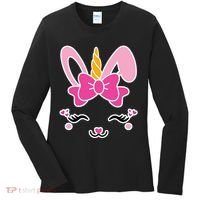 Cute Easter Bunny Unicorn Magical Women's Long Sleeve Shirt thumb 0