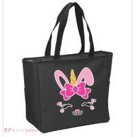 Cute Easter Bunny Unicorn Magical Tote Bag thumb 2