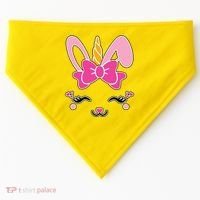 Cute Easter Bunny Unicorn Magical USA-Made Doggie Bandana thumb 0
