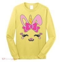 Cute Easter Bunny Unicorn Magical Long Sleeve Shirt thumb 0