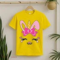 Cute Easter Bunny Unicorn Magical T-Shirt thumb 2