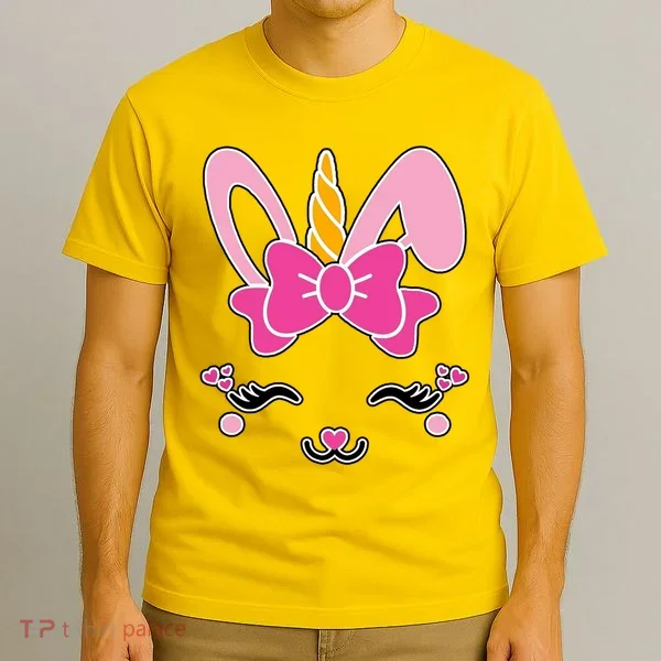 Cute Easter Bunny Unicorn Magical T-Shirt