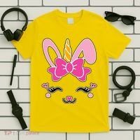 Cute Easter Bunny Unicorn Magical T-Shirt thumb 5