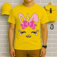 Cute Easter Bunny Unicorn Magical T-Shirt thumb 6