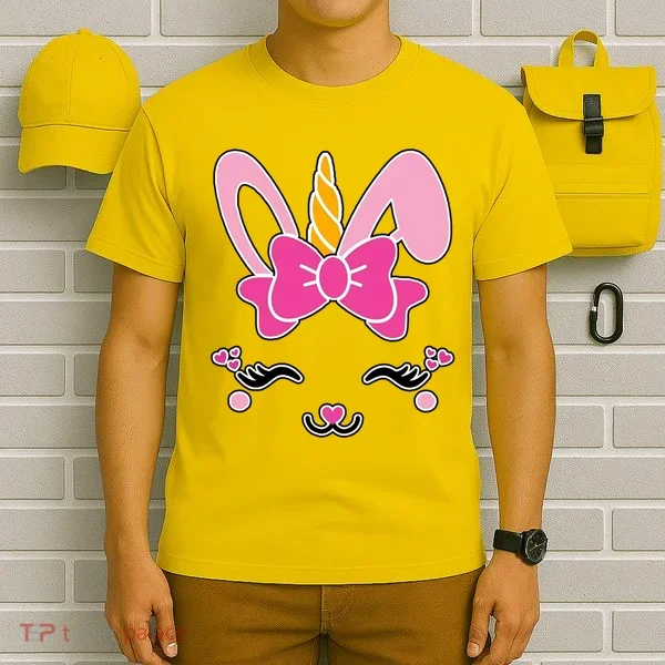 Cute Easter Bunny Unicorn Magical T-Shirt