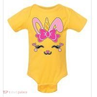 Cute Easter Bunny Unicorn Magical Baby Bodysuit thumb 0