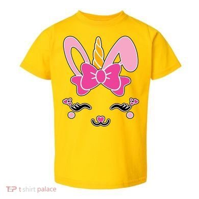 Cute Easter Bunny Unicorn Magical Toddler T-Shirt