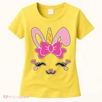 Cute Easter Bunny Unicorn Magical Women's T-Shirt thumb 0