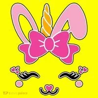 Cute Easter Bunny Unicorn Magical Women's T-Shirt thumb 6