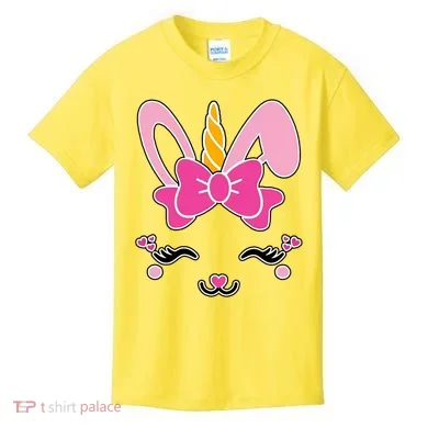 Cute Easter Bunny Unicorn Magical Kids T-Shirt