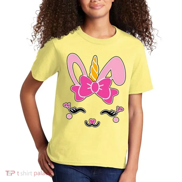 Cute Easter Bunny Unicorn Magical Kids T-Shirt