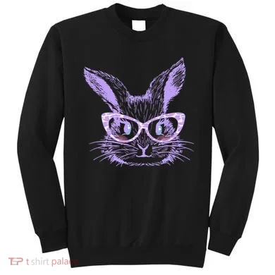 Cute Easter Bunny With Glasses Sweatshirt