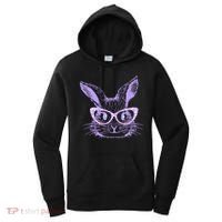 Cute Easter Bunny With Glasses Women's Hoodie thumb 0