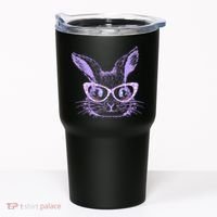 Cute Easter Bunny With Glasses Tumbler thumb 0
