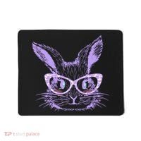 Cute Easter Bunny With Glasses Mousepad thumb 0