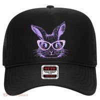Cute Easter Bunny With Glasses Hat thumb 0