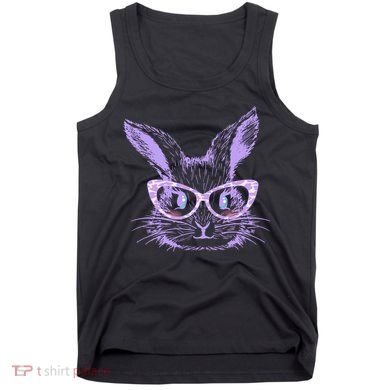 Cute Easter Bunny With Glasses Tank Top