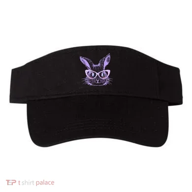 Cute Easter Bunny With Glasses Visor