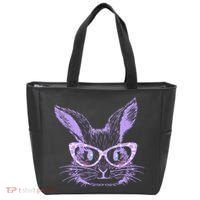 Cute Easter Bunny With Glasses Tote Bag thumb 0