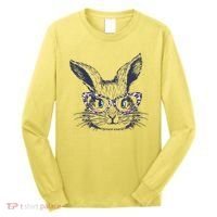 Cute Easter Bunny With Glasses Long Sleeve Shirt thumb 0
