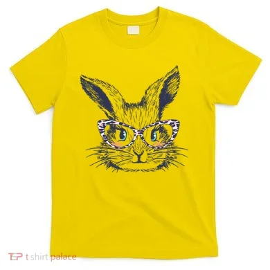Cute Easter Bunny With Glasses T-Shirt