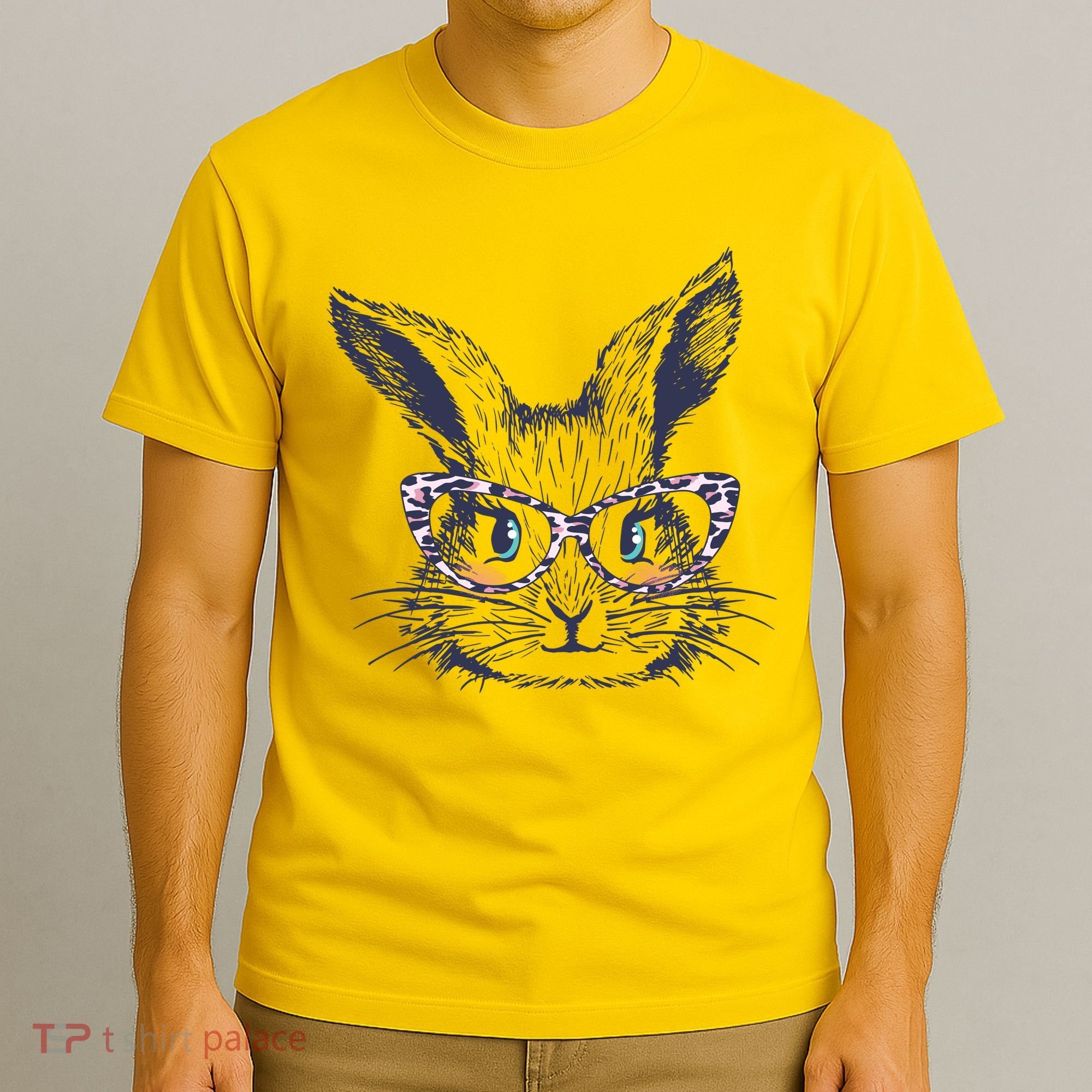 Cute Easter Bunny With Glasses T-Shirt