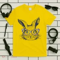 Cute Easter Bunny With Glasses T-Shirt thumb 5