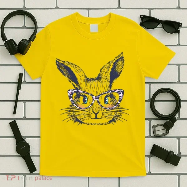Cute Easter Bunny With Glasses T-Shirt