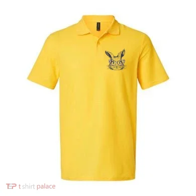 Cute Easter Bunny With Glasses Polo