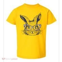 Cute Easter Bunny With Glasses Toddler T-Shirt thumb 0