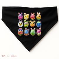 Cute Easter Eggs USA-Made Doggie Bandana thumb 0