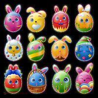Cute Easter Eggs USA-Made Doggie Bandana thumb 2