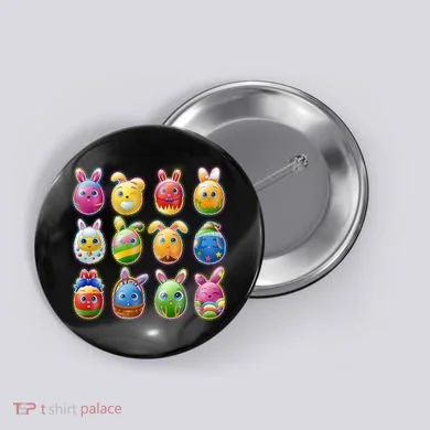 Cute Easter Eggs Button