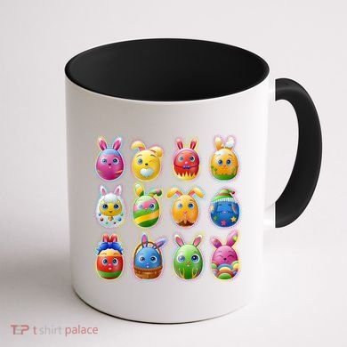 Cute Easter Eggs Coffee Mug back