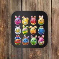 Cute Easter Eggs Coaster thumb 0