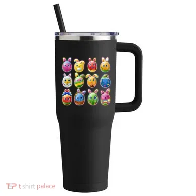 Cute Easter Eggs 40oz Vacuum Insulated Stainless Steel Travel Tumbler