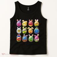 Cute Easter Eggs Tank Top thumb 2
