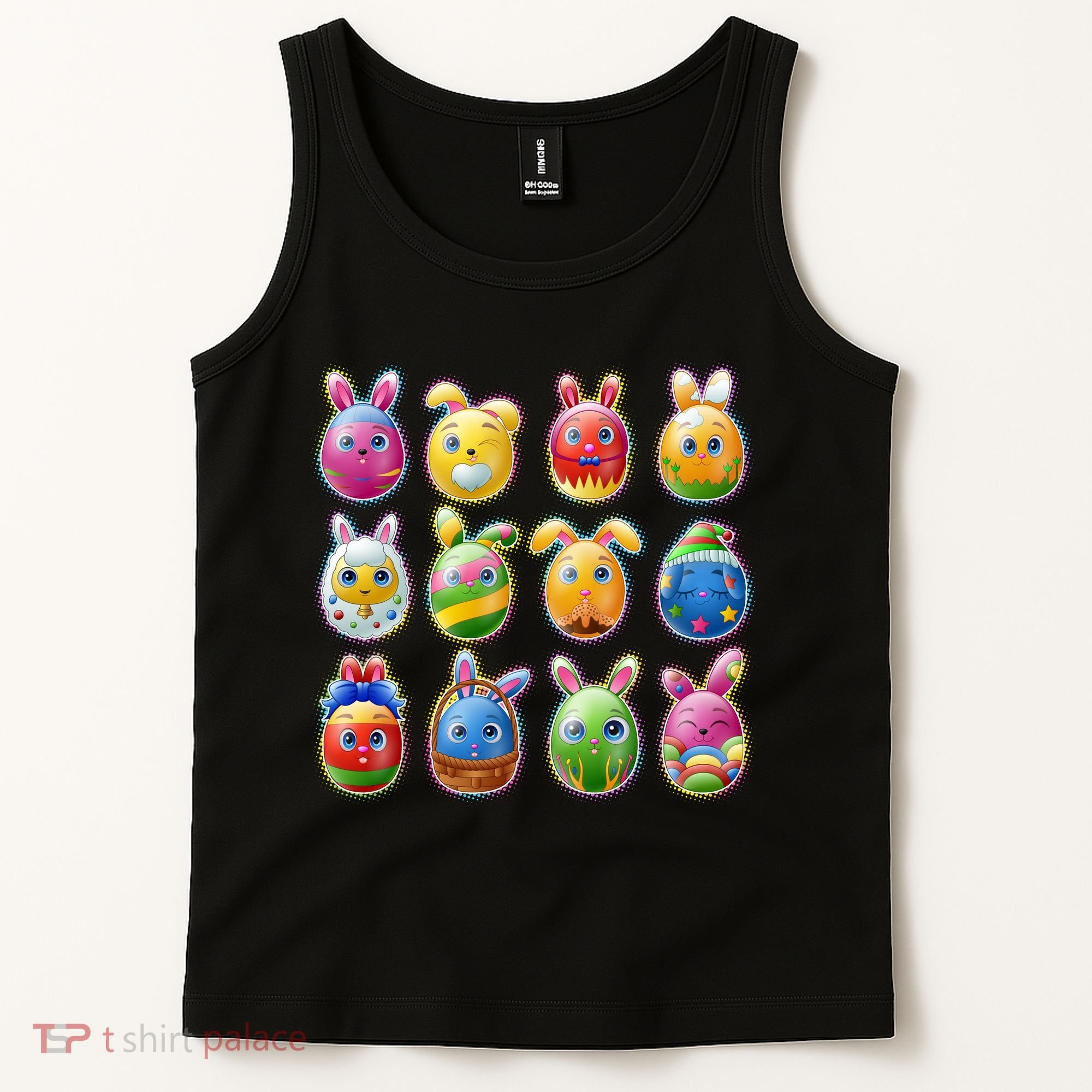 Cute Easter Eggs Tank Top
